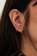 NA-KD Accessories Resirkulert sett med små hoop-øreringer - Gold
