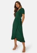 John Zack Short Sleeve Wrap Dress Green XXL (UK18)