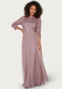 AngelEye Sequin Bodice Maxi Dress Lavender S (UK10)