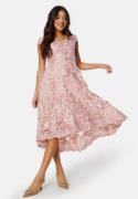 Goddiva Embroidered Lace Dress Light pink S (UK8)