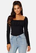 BUBBLEROOM Neija Square Neck Top Black M