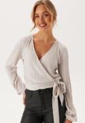 BUBBLEROOM Jolie Wrap Top Light beige XS