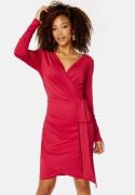 BUBBLEROOM Snapshot Drape Dress Raspberry red XS