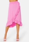 VILA Vero HW Flounce Skirt Fuchsia Pink 34