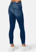 ONLY Blush Mid Ankle Raw Denim Medium Blue Denim XS/30