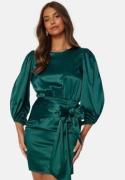 BUBBLEROOM Nellie Satin Dress Dark green 46