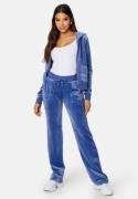 Juicy Couture Del Ray Classic Velour Pant Grey Blue XS