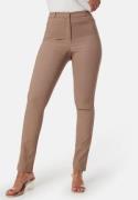 BUBBLEROOM Everly High Waist Stretchy Trousers Nougat 34