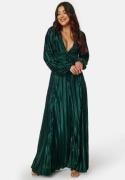 Bubbleroom Occasion Mae Pleated Gown Dark green 34