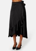 Object Collectors Item Sateen Wrap Skirt A Fair Black 38