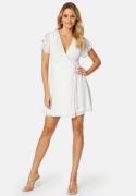 Bubbleroom Occasion Grienne Wrap Dress White XS