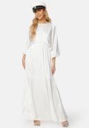 Bubbleroom Occasion Khrista Satin Maxi Dress Offwhite 2XL