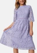 Happy Holly High Neck Lace Dress Light lavender 42