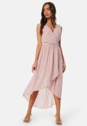 Bubbleroom Occasion High-Low Chiffon Dress Dusty pink 34