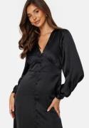 BUBBLEROOM Roberta Satin Dress Black 36