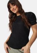 VILA Vianine S/S Puff Sleeve top Black L