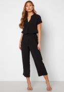 BUBBLEROOM Matilde Smock Waist Ankle Trousers Black M