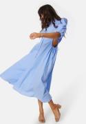 Bardot Cut out midi shirt dress Blue/Striped 38(UK10)