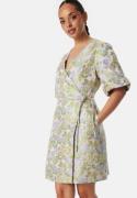 YAS Yaspanja SS Wrap Dress Patterned S