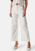 VILA Viemma High Waist wide button jeans Egret 38