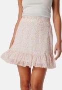 VERO MODA Vmsmilla high waist short skirt Snow White AOP:PinkF M