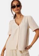 BUBBLEROOM Linen Blend Blouse Light beige L