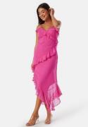 ONLY Onlasta life strap frill ankel dress Fuchsia Purple M