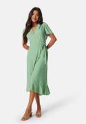 John Zack Short Sleeve Wrap Dress Sage Green XXL (UK18)