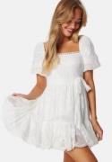 FOREVER NEW Charlize Embroidered Mini Dress White 36