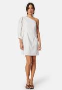 Bubbleroom Occasion One Shoulder Dress White 38