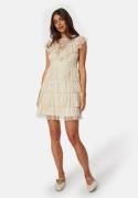 Bubbleroom Occasion Lace Frill Dress Gul M