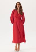 BUBBLEROOM Wrap Dress Dark red 38