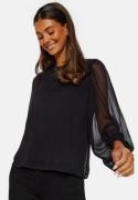 VILA Falia O-Neck L/S Top Black 38