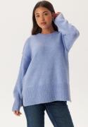 Pieces Pcnancy Ls Loose O-neck Knit Hydrangea XS