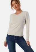 ONLY Onlcarlotta L/S TOP NOOS JRS T Pumice Stone S