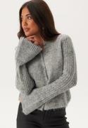 VERO MODA Vmlori Ls O-neck Cardigan Light Grey Melange XS