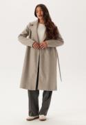 ONLY Onlalvilda Life Wrap Coat Otw Simply Taupe Detail:melange S