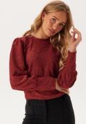 Object Collectors Item Objfeodora L/S Top Red Dahlia/DETAIL COL S