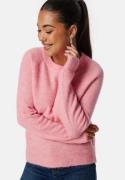 SELECTED FEMME Slflulu LS Knit O-Neck Peony Detail:MELANGE XXL