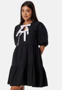 BUBBLEROOM Contrast Bow Dress Black M