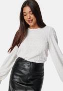 BUBBLEROOM Structure Puff Sleeve Top White M