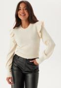 VILA Vineira O-neck L/S RIB KNIT TO Birch M