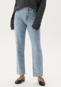 VILA Vichris Denim Pants Light Blue Denim Aop:jaquard 40