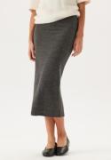 VILA Viluna Ankel Pencil Skirt Dark Grey Melange L