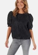 Pieces Pcnala 2/4 JAQUARD TOP JAQUARD Black XL