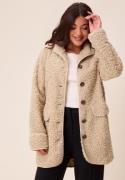 Happy Holly High Neck Bouclé Jacket Nougat 52/54