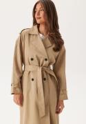 VILA Viaddison L/S LONG TRENCHCOAT  Savannah Tan 40