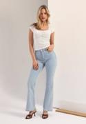 BUBBLEROOM High Flare Superstretch Jeans Bleached denim 40