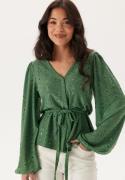 Happy Holly Soft Broderie Anglaise Top Green 44/46