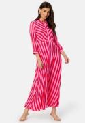 YAS Yassavanna Long Shirt Dress Cyklamen Stripes:BIT XL